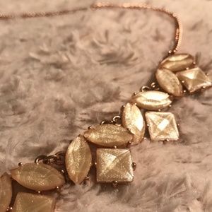 Gold/Blush Faux Gem Necklace